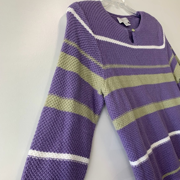CJ Banks Stripe Sweater - sz 1X - Picture 3 of 6